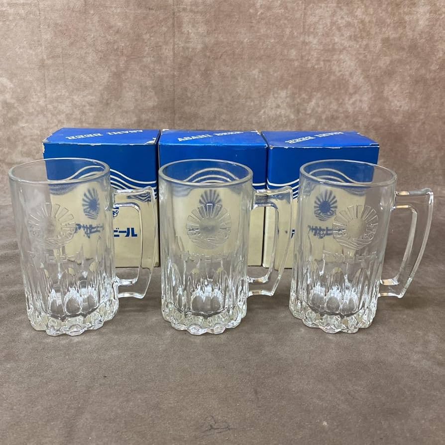 Amazon.co.jp: アサヒビール ASAHI BEER 小ジョッキ3個 アサヒ